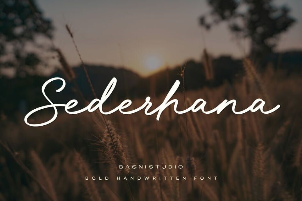 Sederhana Font