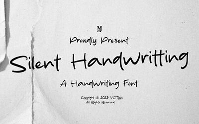 Silent Handwritting Font