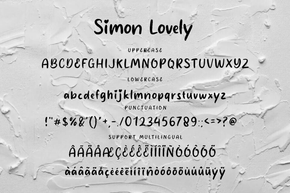 Simon Lovely Font