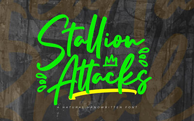 Stallion Attacks Font
