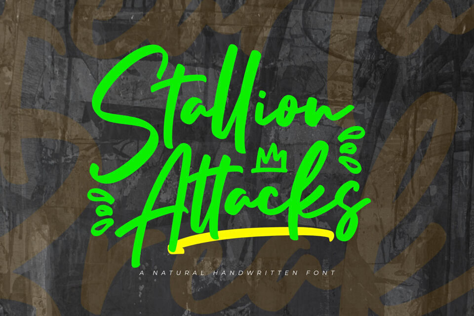 Stallion Attacks Font