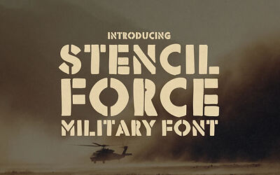 Stencil Force Font