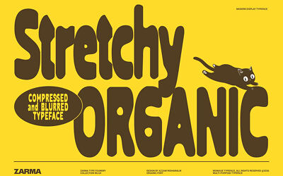 Stretchy Organic Font