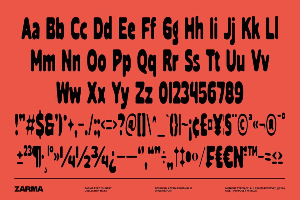 Stretchy Organic Font