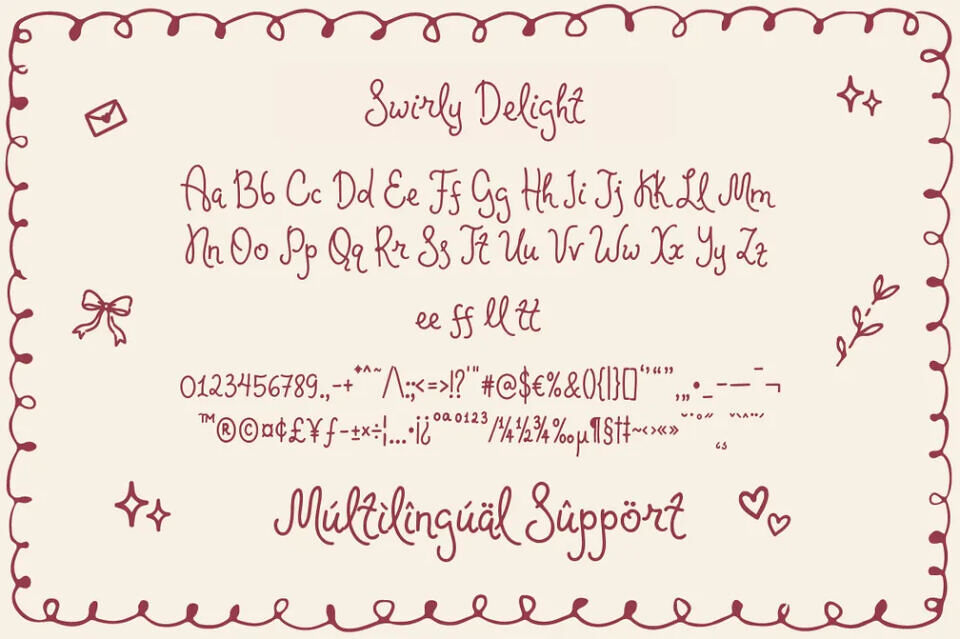 Swirly Delight Font
