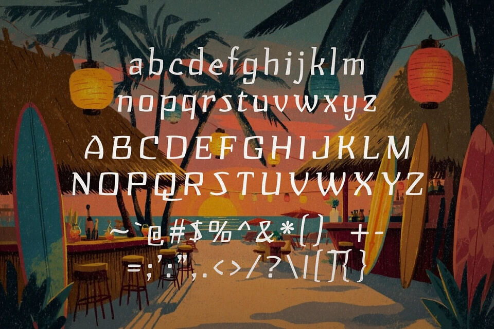 Tiki Tide Font