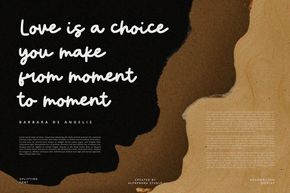 Uplifting Font