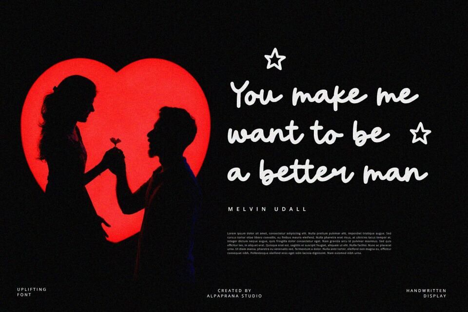 Uplifting Font
