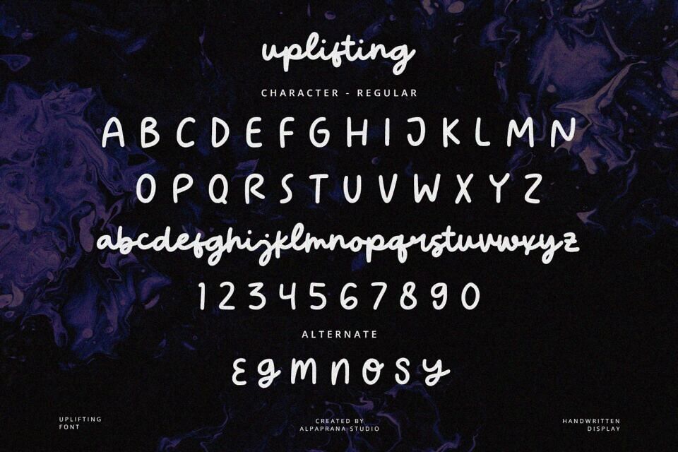 Uplifting Font