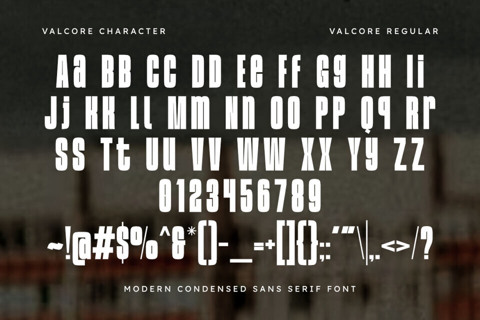 Valcore Font