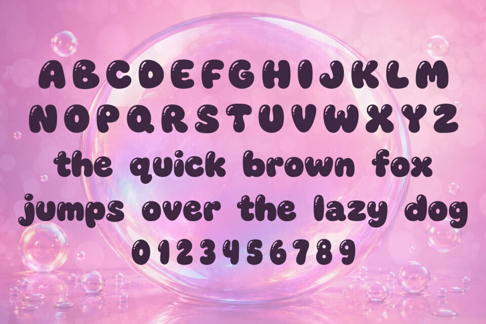 Voluptuous Bubble Font