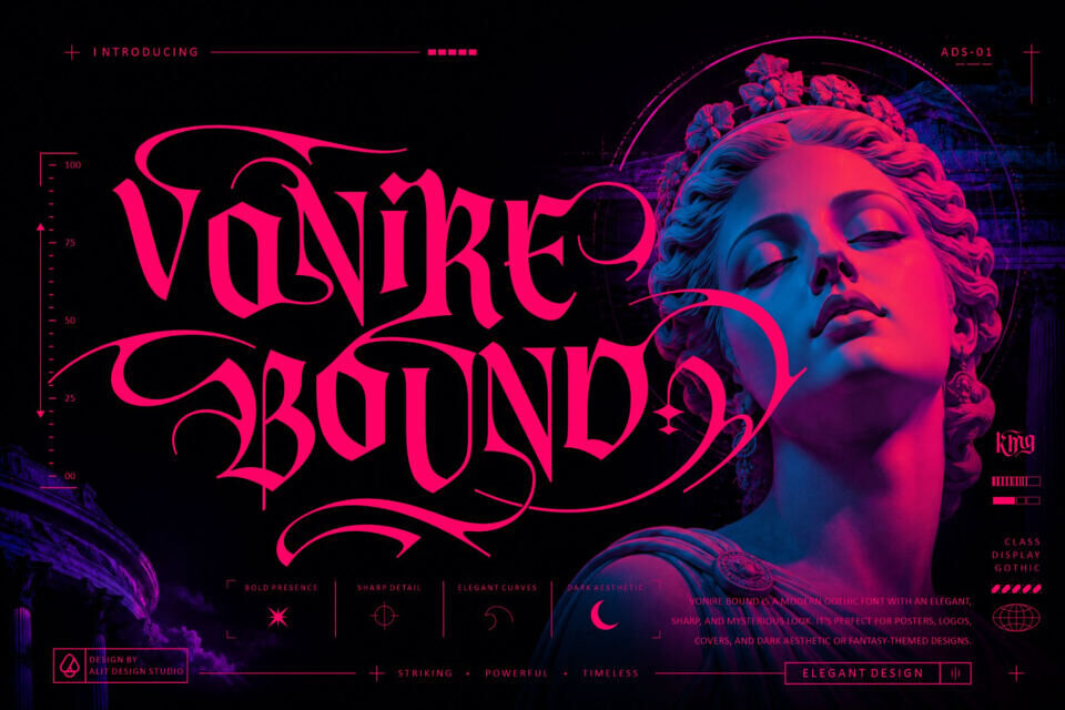 Vonire Bound Font