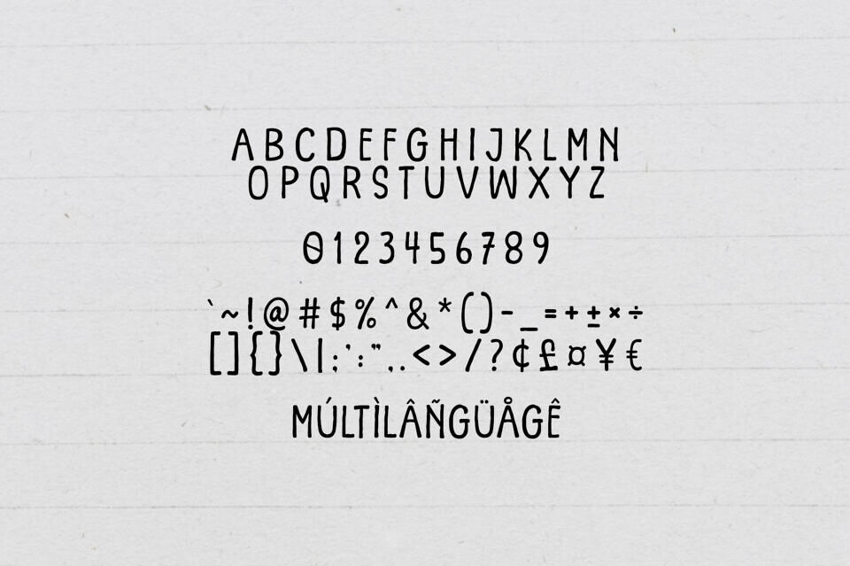 Wait Notes Font
