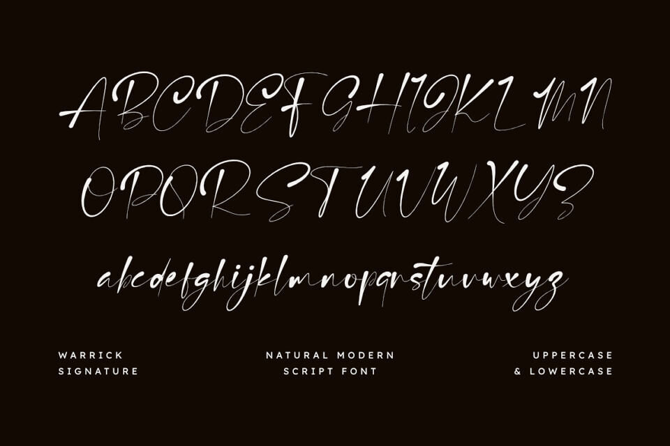 Warrick Signature Font