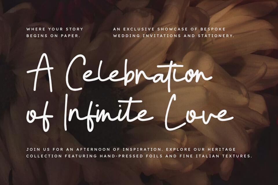 Wedding Signature Font