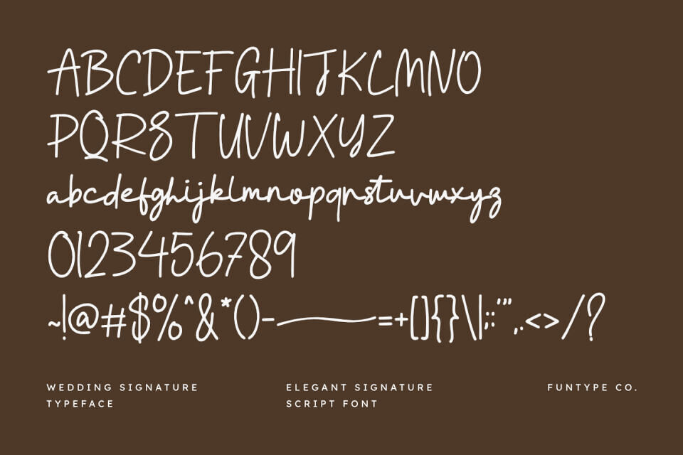 Wedding Signature Font
