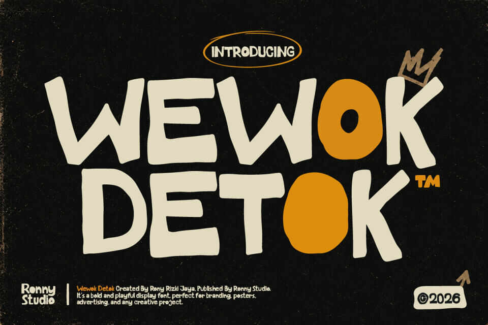 Wewok Detok Font