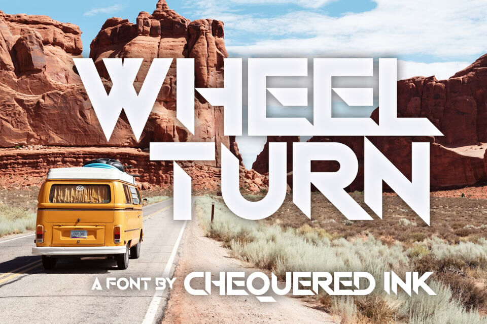 Wheel Turn Font