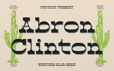 Abron Clinton Inline Font