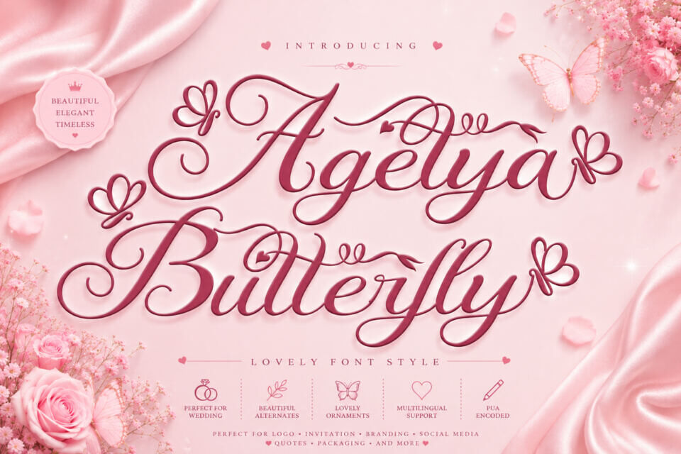 Agetya Butterfly Font