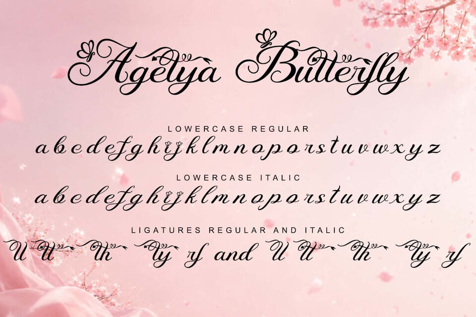 Agetya Butterfly Font