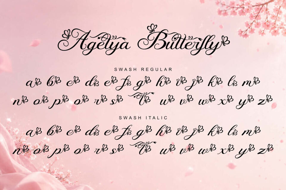 Agetya Butterfly Font