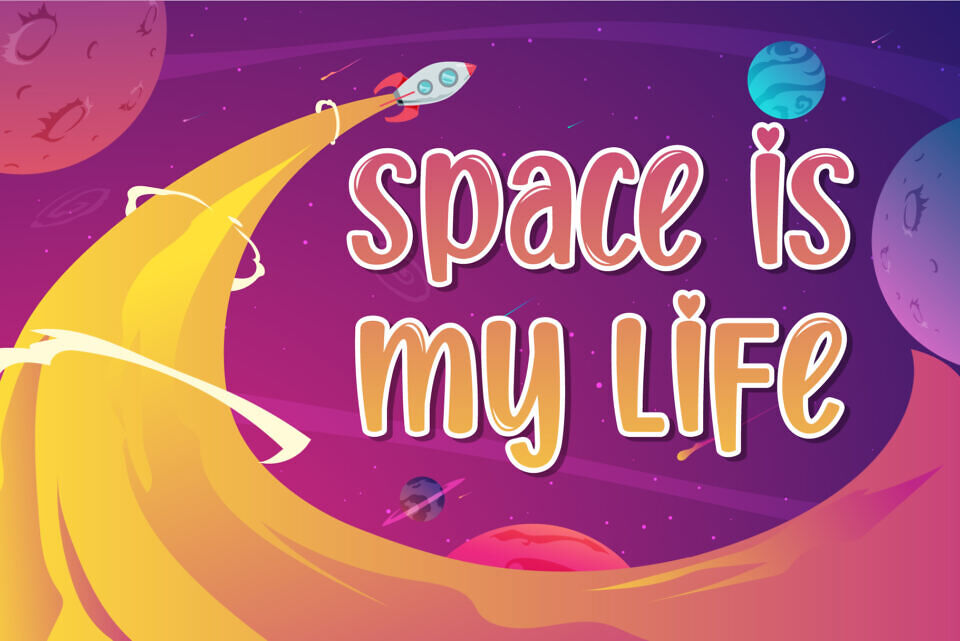 Amsteroid Space Font