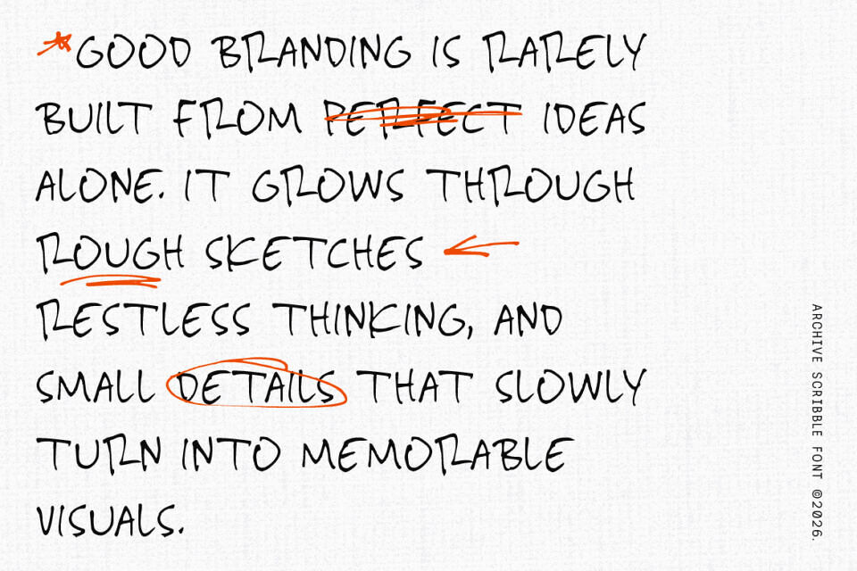 Archive Scribble Font