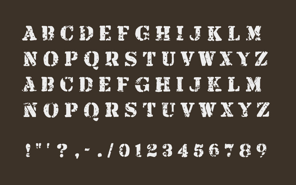 Armalite Rifle Font