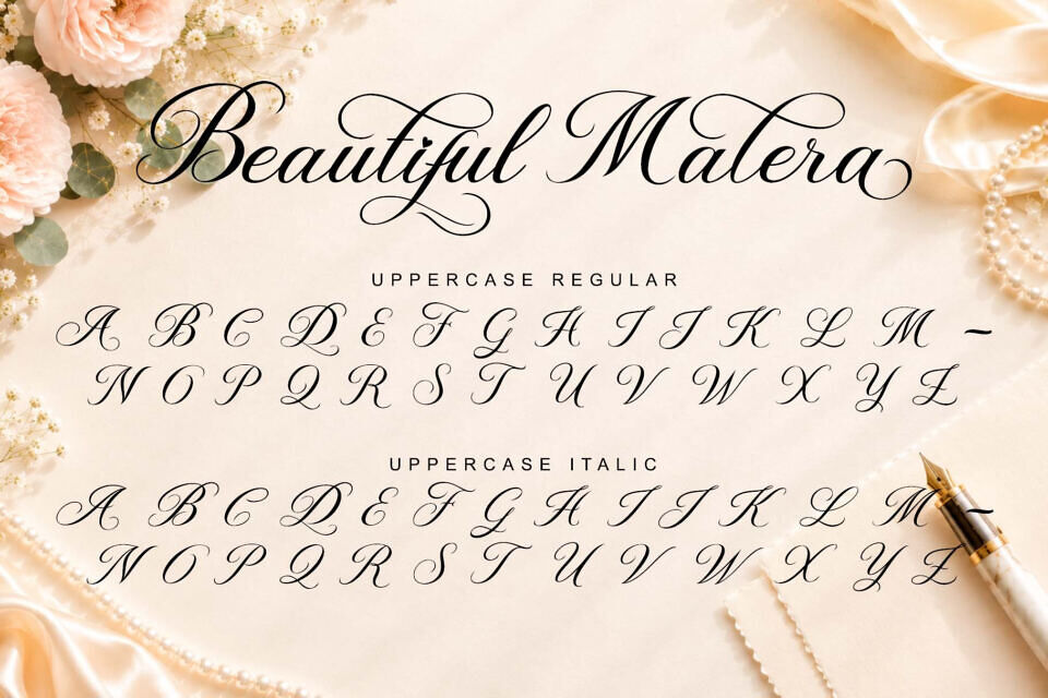 Beautiful Malera Font