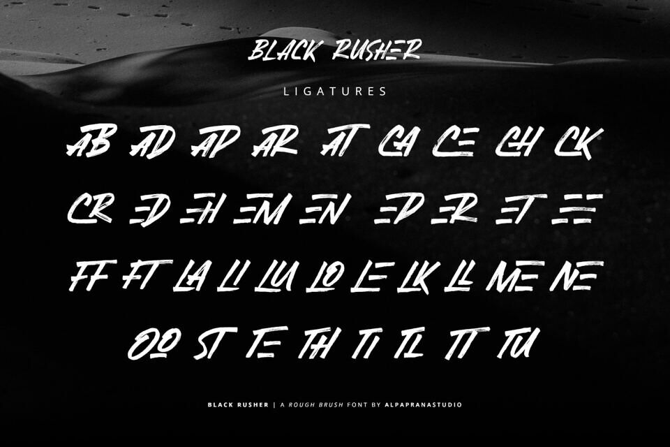 Black Rusher Font