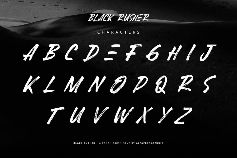 Black Rusher Font