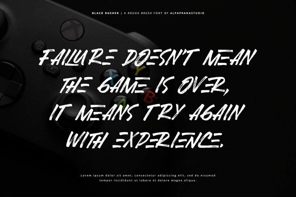 Black Rusher Font