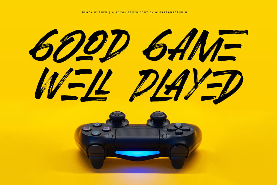 Black Rusher Font