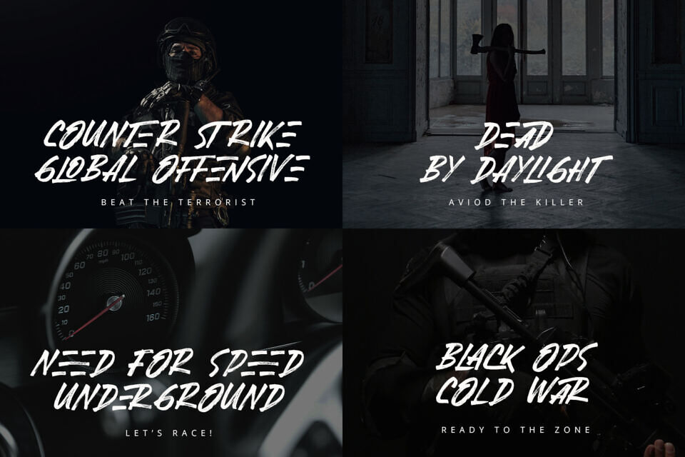 Black Rusher Font