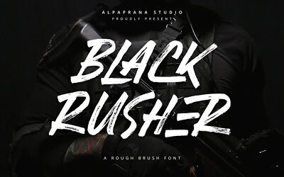 Black Rusher Font