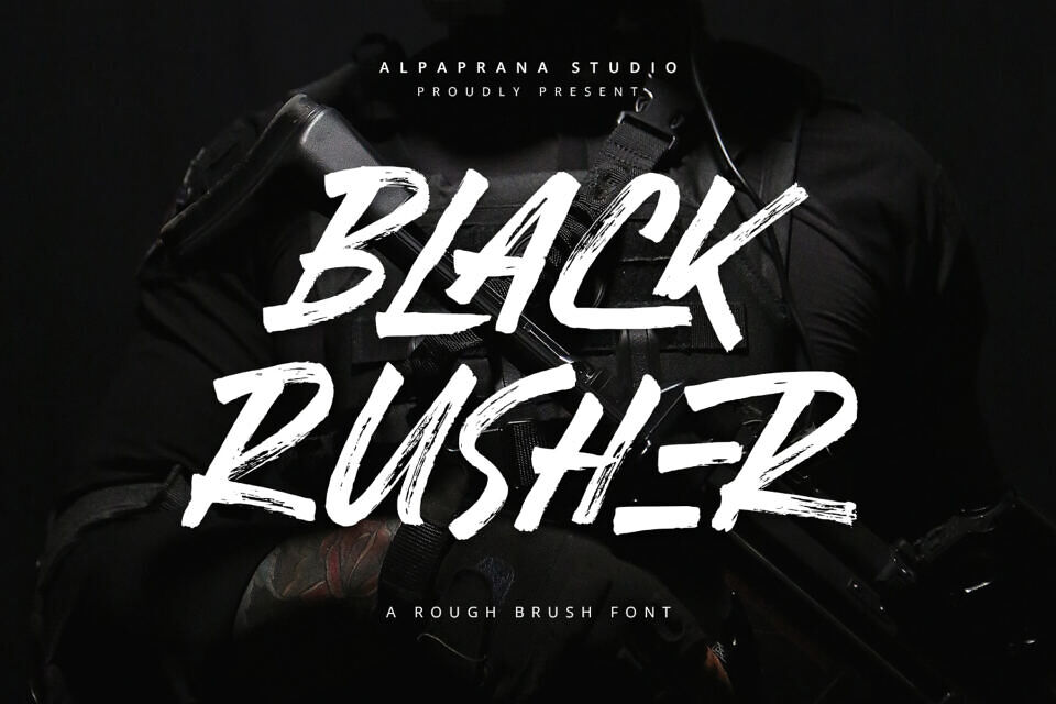 Black Rusher Font