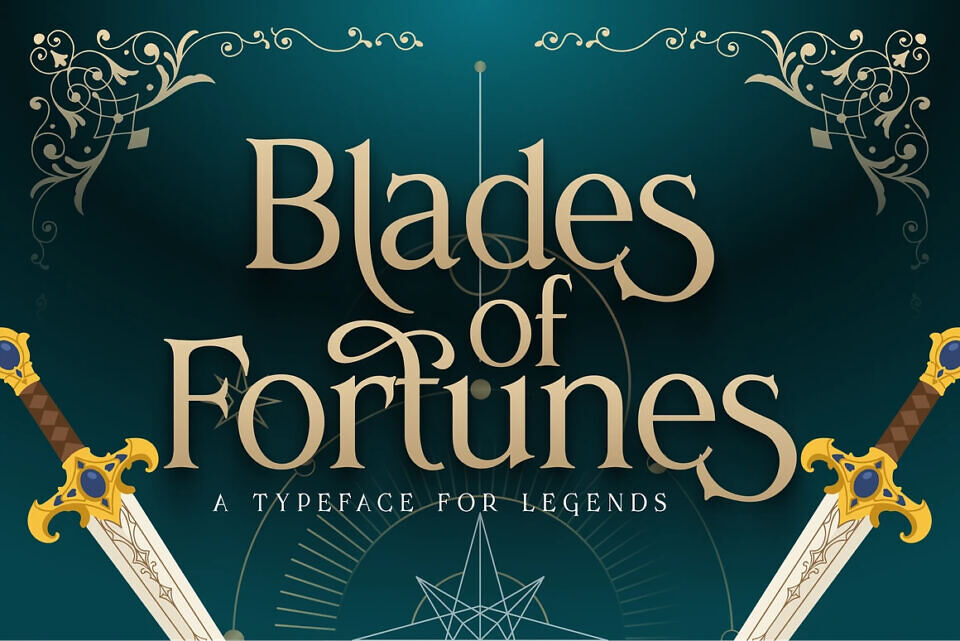 Blades Of Fortunes Font