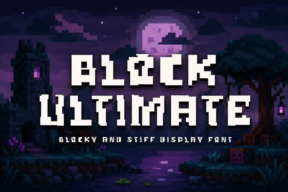 Block Ultimate Font