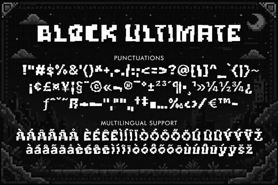 Block Ultimate Font