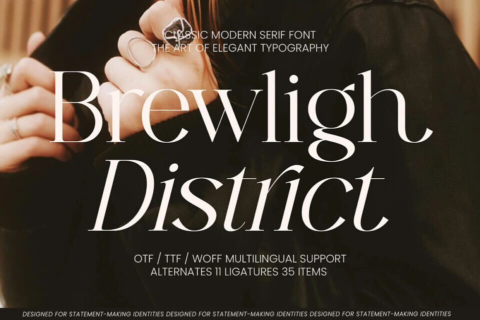 Brewligh District Font