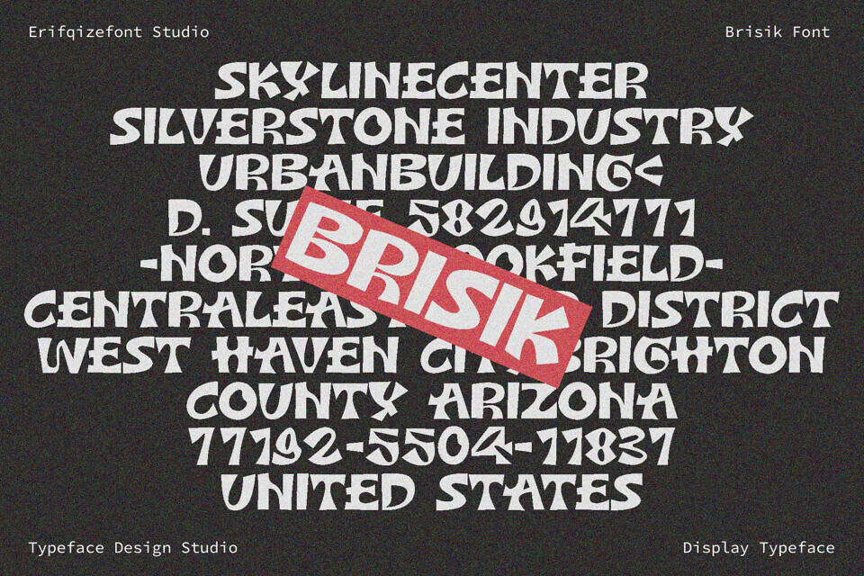 Brisck Font