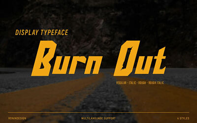 Burn Out Font