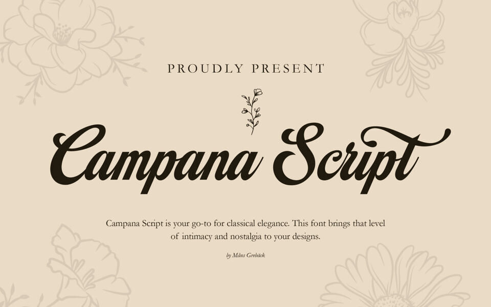 Campana Script Font