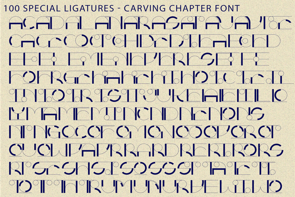 Carving Chapter Font