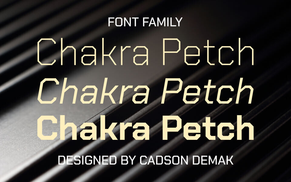 Chakra Petch Font Family
