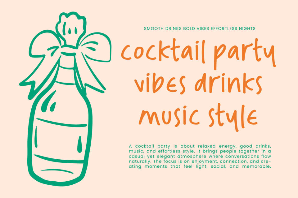 Cocktail Party Font