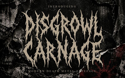 Disgrowl Carnage Font