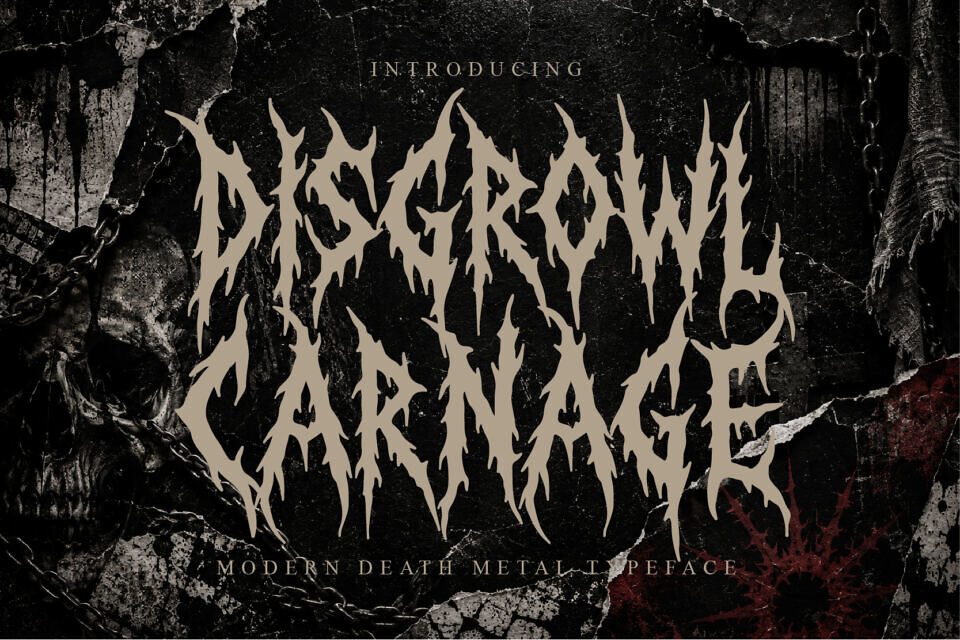 Disgrowl Carnage Font
