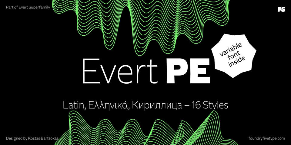 Evert PE Font Family